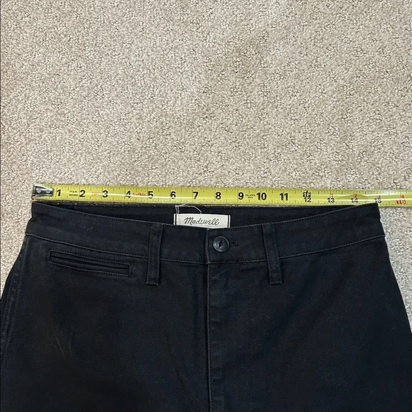 Madewell Emmett Wide-Leg Crop Pants Black 28 - Picture 7 of 10